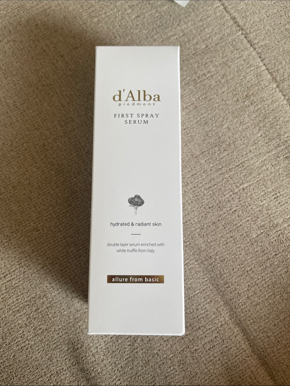 Alba White Truffle First Spray Serum - White with Gold Accents